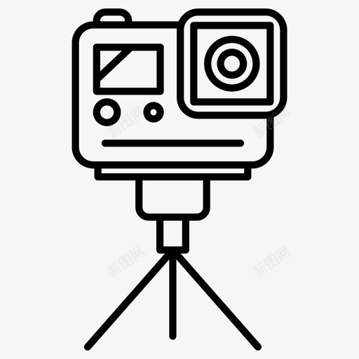 动作摄像机4k图标svg_新图网 https://ixintu.com 4k 动作 摄像机