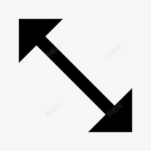 展开角点对角线图标svg_新图网 https://ixintu.com 大小 实心 对角线 展开 方向 移动 箭头 角点 调整