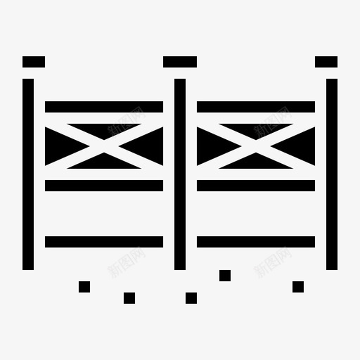 篱笆花园界限图标svg_新图网 https://ixintu.com 庭院 建筑 界限 篱笆 花园