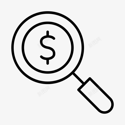 金钱搜索调查网络图标svg_新图网 https://ixintu.com 卢比 搜索 杂项 网络 股票 调查 金钱