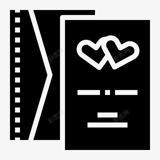 结婚卡请柬信图标svg_新图网 https://ixintu.com 婚姻 爱情 结婚 请柬