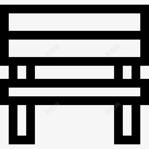 长凳城市公园18号直线图标svg_新图网 https://ixintu.com 18号 公园 城市 直线 长凳
