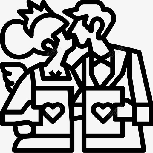 婚姻婚恋故事1直系图标svg_新图网 https://ixintu.com 婚姻 婚恋 故事 直系
