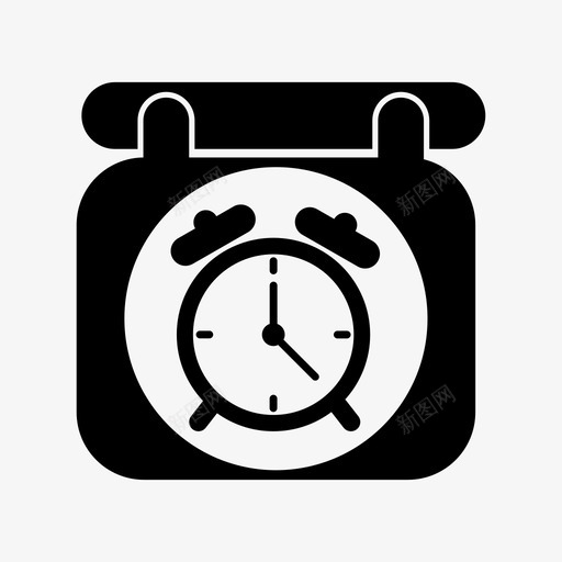 工作时间闹钟日历图标svg_新图网 https://ixintu.com 工作 日历 时间 闹钟