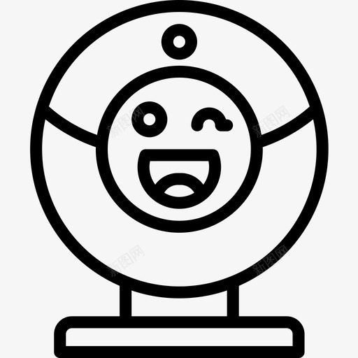 网络摄像头可爱的tech3线性图标svg_新图网 https://ixintu.com 可爱 摄像头 爱的 线性 网络