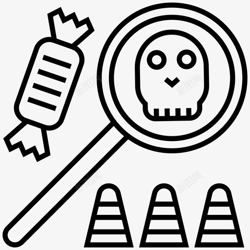 万圣节糖果糖果和棒棒糖糖果图标svg_新图网 https://ixintu.com 万圣节 图标 恐怖 棒棒糖 糖果 节日 食品