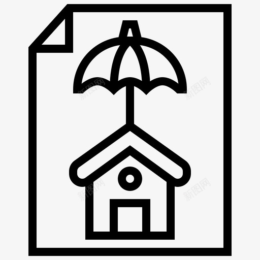 租客保险住房保护图标svg_新图网 https://ixintu.com 产权 住房 保护 保险 归属 租客 租户