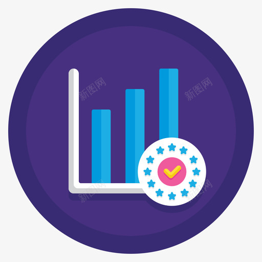 条形图gdpr36扁平圆形图标svg_新图网 https://ixintu.com gdpr 圆形 扁平 条形图