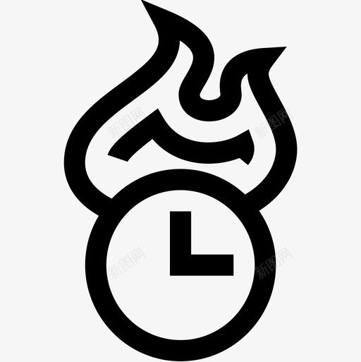 时钟速度表和时间2线性图标svg_新图网 https://ixintu.com 度表 时钟 时间 线性 速度