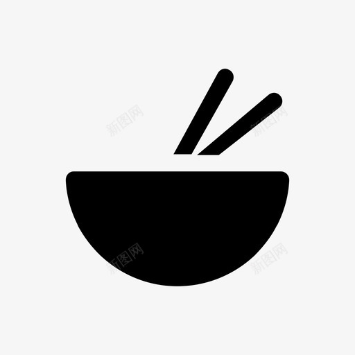 碗食物热的图标svg_新图网 https://ixintu.com 勺子 厨房 食物