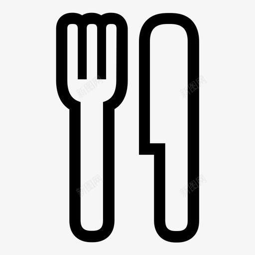 餐厅吃找路图标svg_新图网 https://ixintu.com 找路 餐厅
