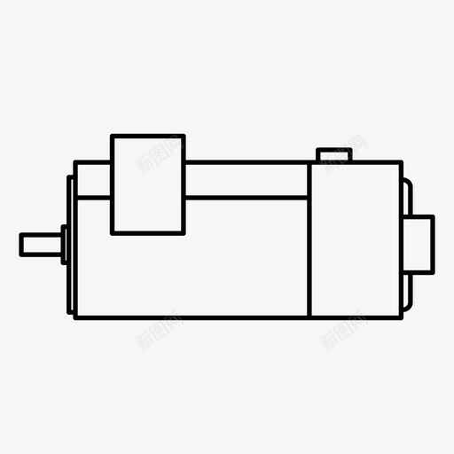 电动机发电机电力图标svg_新图网 https://ixintu.com 厂房 发电 发电厂 发电机 电力 电动机