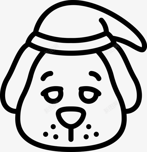 狗瞌睡时间2直系图标svg_新图网 https://ixintu.com 时间 直系 瞌睡