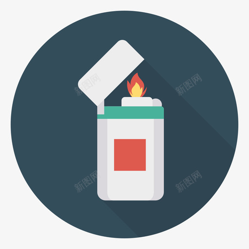打火机活动5圆形图标svg_新图网 https://ixintu.com 圆形 打火机 活动
