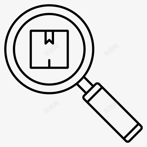 包裹追踪递送追踪递送轮廓图标svg_新图网 https://ixintu.com 包裹 图标 轮廓 追踪 递送