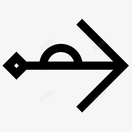 向右箭头指针图标svg_新图网 https://ixintu.com 向右 指针 箭头