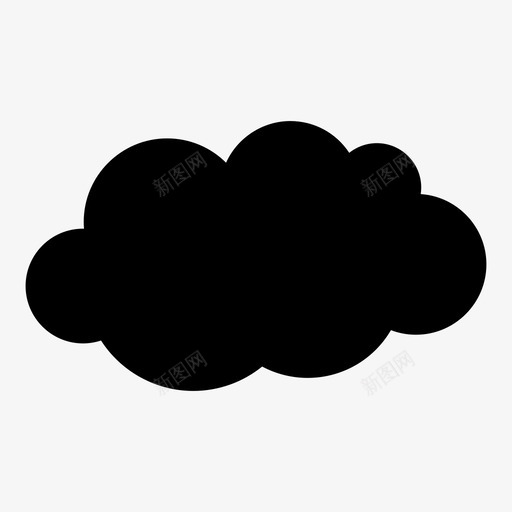 云阴霾烟雾图标svg_新图网 https://ixintu.com 暴风雨 烟雾 阴霾 雷雨