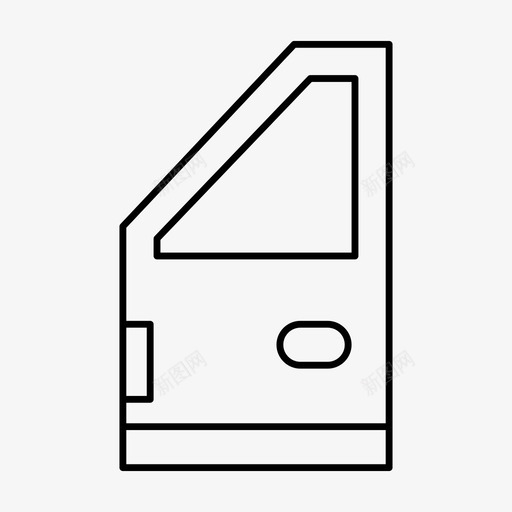 门车运输车车线薄图标svg_新图网 https://ixintu.com 车线 车线稿 运输车 门车