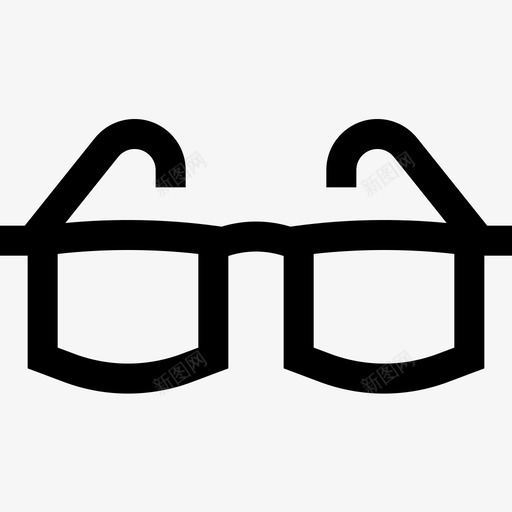 眼镜办公室175直线型图标svg_新图网 https://ixintu.com 办公室 直线 眼镜 线型