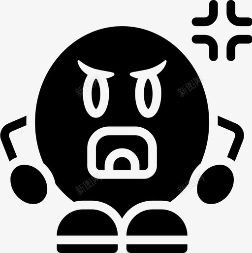 喊表情人加油图标svg_新图网 https://ixintu.com 加油 情人 表情
