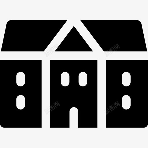 豪宅城市元素58填充图标svg_新图网 https://ixintu.com 元素 城市 填充 豪宅