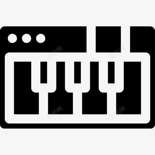 钢琴普通艺术24填充图标svg_新图网 https://ixintu.com 填充 普通 艺术 钢琴