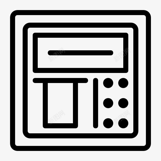 自动柜员机柜员机卡图标svg_新图网 https://ixintu.com 借记 机器 柜员机 自动 酒店 餐厅