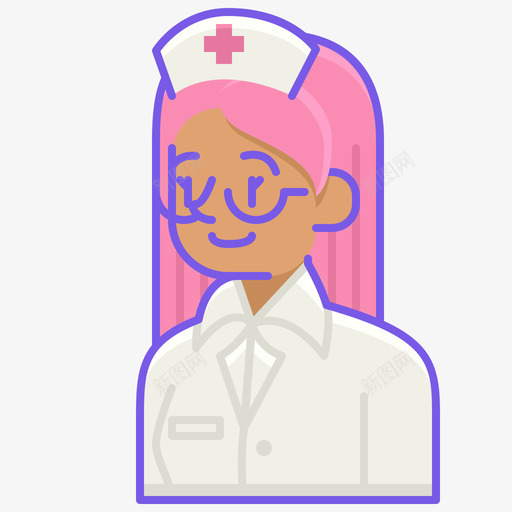 护士阿凡达女性直系肤色图标svg_新图网 https://ixintu.com 女性 护士 直系 肤色 阿凡