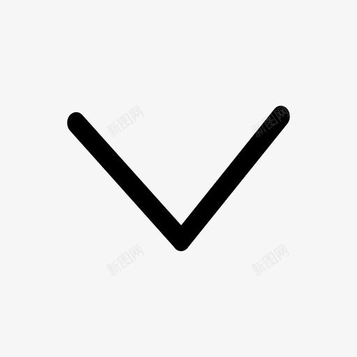 下拉-未打开svg_新图网 https://ixintu.com 下拉-未打开 填充 线性 单色