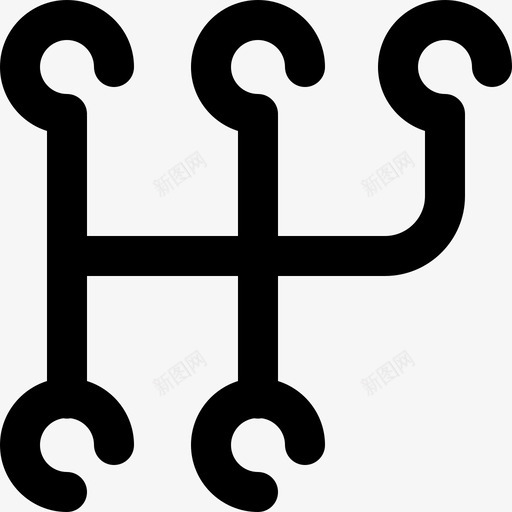 变速箱车辆运输轮廓图标svg_新图网 https://ixintu.com 变速箱 车辆 轮廓 运输
