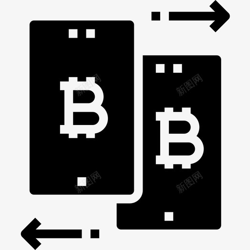 数据传输数字货币填充图标svg_新图网 https://ixintu.com 填充 数字 数据传输 货币