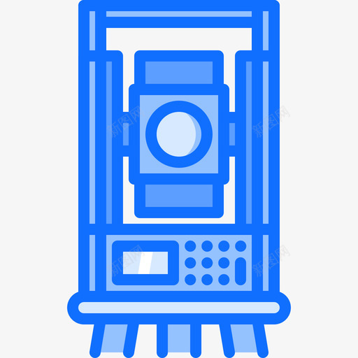 全站仪建设者3蓝色图标svg_新图网 https://ixintu.com 全站 建设者 蓝色