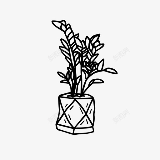 zz植物室内植物盆栽植物图标svg_新图网 https://ixintu.com zz 室内 收藏 植物 盆栽