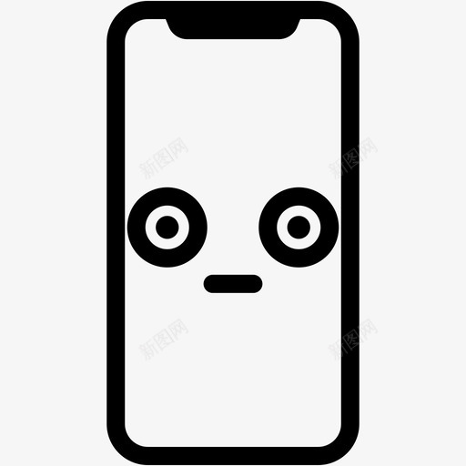 惊呆了设备表情图标svg_新图网 https://ixintu.com 情绪 惊呆 手机 智能 表情 设备