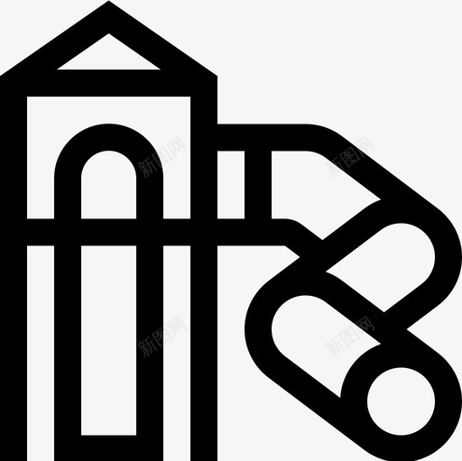 游乐场城市公园18直线图标svg_新图网 https://ixintu.com 公园 城市 游乐场 直线