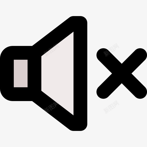 没有声音视频29线性颜色图标svg_新图网 https://ixintu.com 声音 没有 线性 视频 颜色