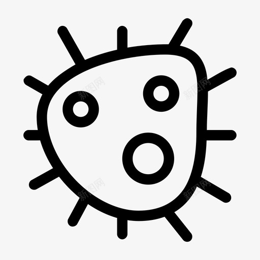 病毒细菌生物学图标svg_新图网 https://ixintu.com 危险 微生物 生物学 疾病 病毒 细菌