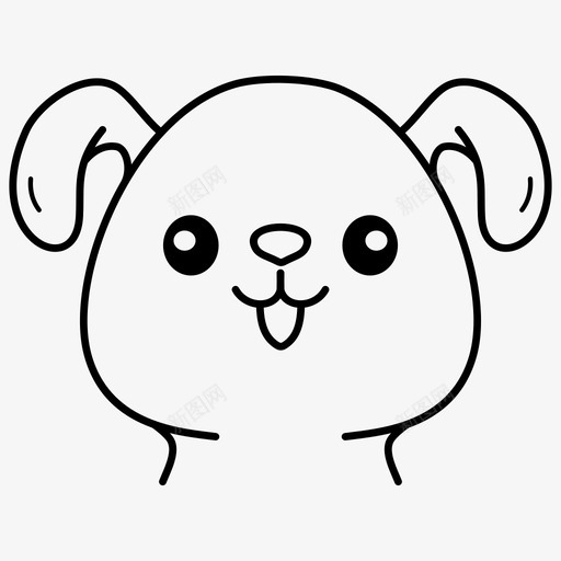 狗头脸小狗可爱的卡通人物图标svg_新图网 https://ixintu.com 人物 卡通 卡通人 可爱 头脸 小狗 爱的 狗头