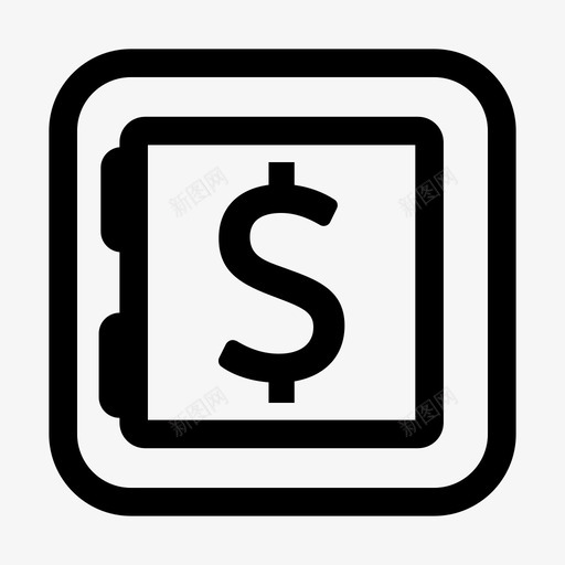 保险箱钱密码安全图标svg_新图网 https://ixintu.com 保险箱 安全 密码