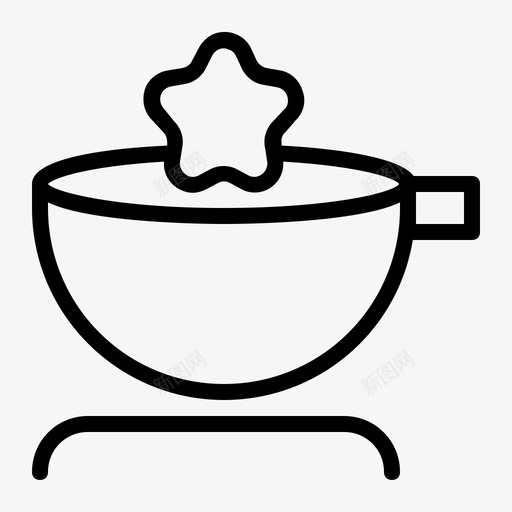 茶杯早餐咖啡厅图标svg_新图网 https://ixintu.com 咖啡厅 早餐 茶杯 酒店