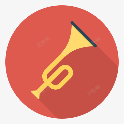 小号马戏团75圆形图标svg_新图网 https://ixintu.com 圆形 小号 马戏团