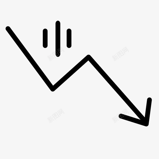 轨迹下降分析图表图标svg_新图网 https://ixintu.com 下降 分析 图表 计费 趋势 轨迹 运费