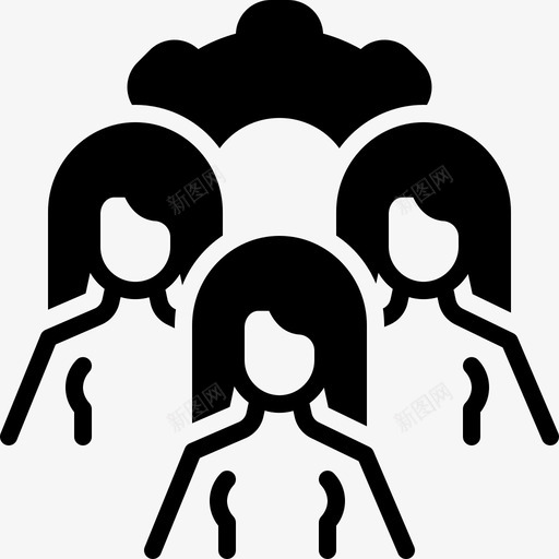 团队集群群体图标svg_新图网 https://ixintu.com 团队 群体 集群