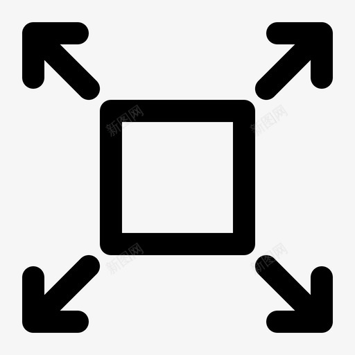 缩放应用用户界面图标svg_新图网 https://ixintu.com 应用 用户界面 缩放