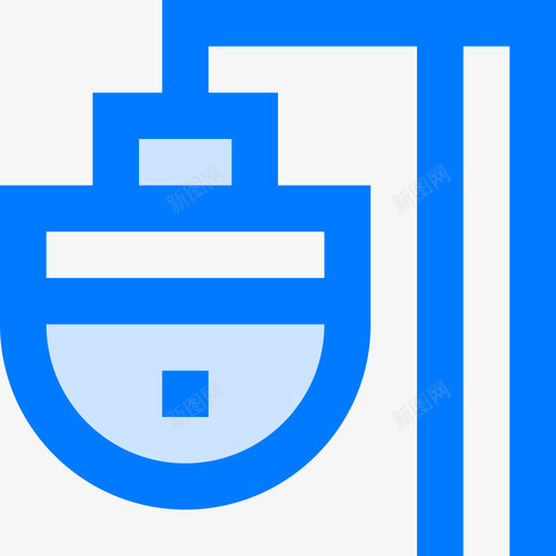 路灯城市便利设施3蓝色图标svg_新图网 https://ixintu.com 便利设施 城市 蓝色 路灯