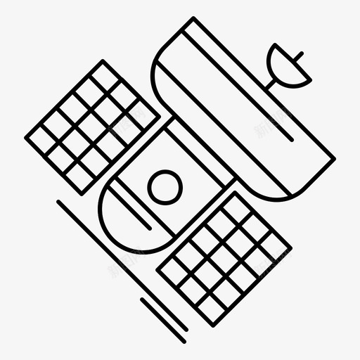 广播通信卫星图标svg_新图网 https://ixintu.com 3d 卫星 广播 打印 电信 通信