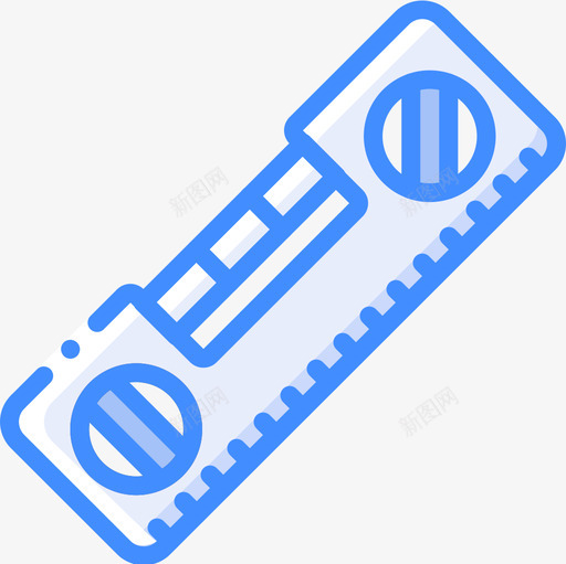 水平仪木工1蓝色图标svg_新图网 https://ixintu.com 木工 水平仪 蓝色