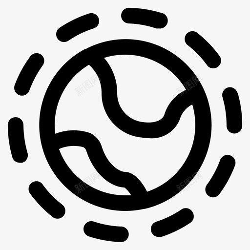 臭氧大气地球图标svg_新图网 https://ixintu.com 全球 变暖 地球 大气 气体 氧气 绿色环保 臭氧