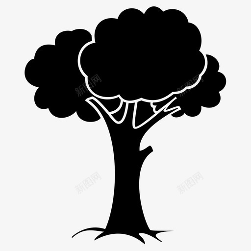 树植物树干图标svg_新图网 https://ixintu.com 树干 植物