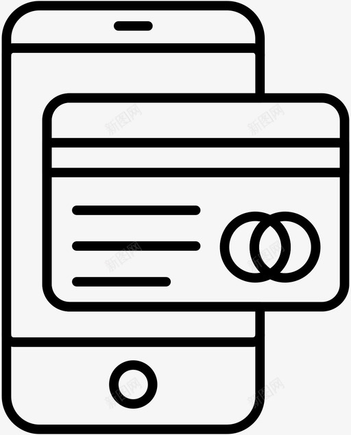 移动交易信用卡数字支付图标svg_新图网 https://ixintu.com 交易 信用卡 手机 支付 数字 智能 移动 虚拟 货币 银行